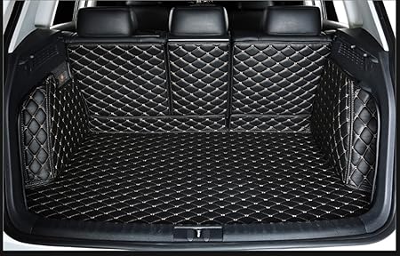 Amazon Fhjbp メルセデスgls450 Gls550 Gls500 ラゲッジマット トランクマット防水 黒と金のステッチ フロア マット 車 バイク