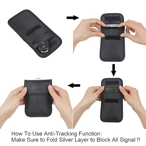 Wisdompro RFID Key FOB Protector for Car Key Signal Blocking