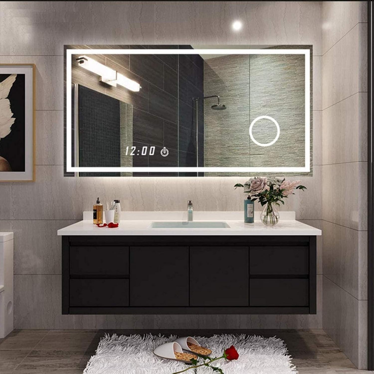 ZHTY Hintergrundbeleuchtung, beleuchteter rechteckiger rahmenloser LED