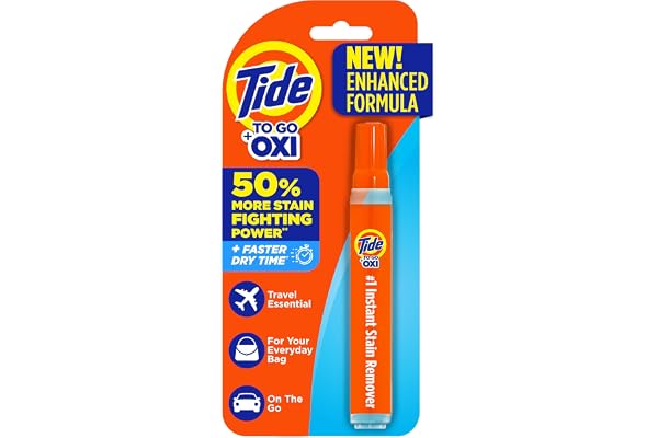 Tide To Go Instant Stain Remover, Tide Pen Stain Remover for Clothes, Instant Stain Remover Pen & Spot Cleaner, Portable & Tr