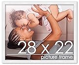 Poster Palooza 28x22 Frame White Solid Pine Wood
