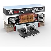 Bull Ring Raised Fit Retractable Truck Bed Tie Down Anchors Fits 2014+ Chevy Silverado/GMC Sierra - Front Stake Pockets Only, Stainless Steel, Rail Cap Trim Required for Installation, 1 Pair