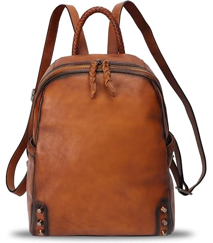 Amazon.com: Genuine Leather Backpack Purse for Women Vintage 