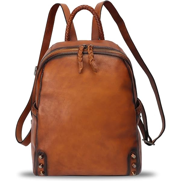 Genuine Leather Convertible Backpack Satchel Rucksack Crossbody Daypack Medium Amazon.com: Genuine Leather Backpack Purse for Women Vintage  main image 3