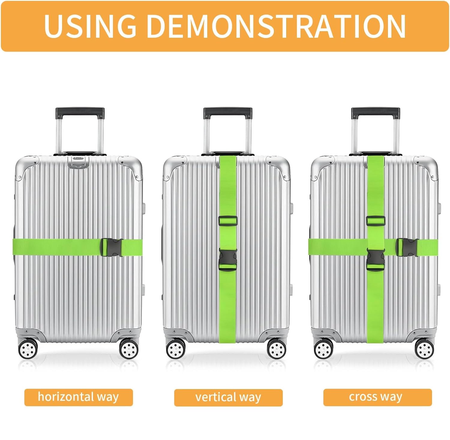 BILIONE BILIONE 4 Pack Luggage Straps 79