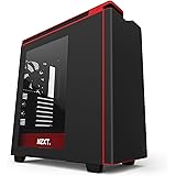 NZXT H440 Mid Tower Case (Matt Black/Red /w Window)