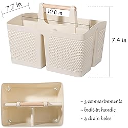 rejomiik Portable Shower Caddy Basket Plastic