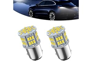 Dogary 2 PCS 1157 LED Brake Light, 6800K Double Contact Super Bright Bulb, Tail Parking Light Reversing Light Replacement, Universal Lighting Accessory for Cars (White)
