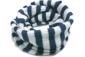 JELLYTREE Kids Winter Scarf Fashion Thick Knitted Warm Toddler Infinity Scarf Soft Neck Warmer for Boys Girls