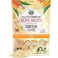 Paradise Naturals 100% Grass-Fed Organic Beef Bone Broth Powder, Probiotics, Collagen, 15g Protein, Non-GMO, Low Sodium, Gut Health, Paleo, Keto, Gluten-Free, Healthy Skin, Hair, Joints - 25 Servings
