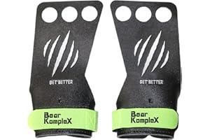 Bear KompleX Black Diamond Hand Grips for at-Home Workouts Like Pull-ups, Weightlifting, WODs with Wrist Straps, Comfort and Support, Hand Coverage to Prevent Rips and Blisters for Men and Women