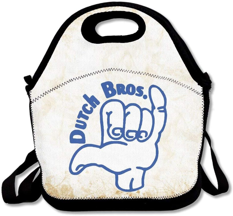 Dutch Bros. Coffee Insulated Lunch Bag/Backpack/Tote With Zipper, Carry Handle And Shoulder Strap For Adults Or Kids