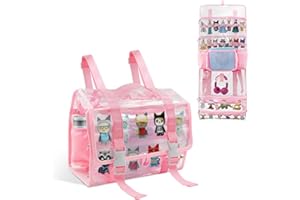 Taladad Backpack Bag for Toniebox,Carrying Case for Toniebox Tonies Starter Set, Tonie Figures Audio Player Headphones,Portable Storage Bag Organizer with Handle and Shoulder Strap