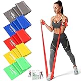 Resistance Bands Set, 5 Pcs Exercise Bands Long