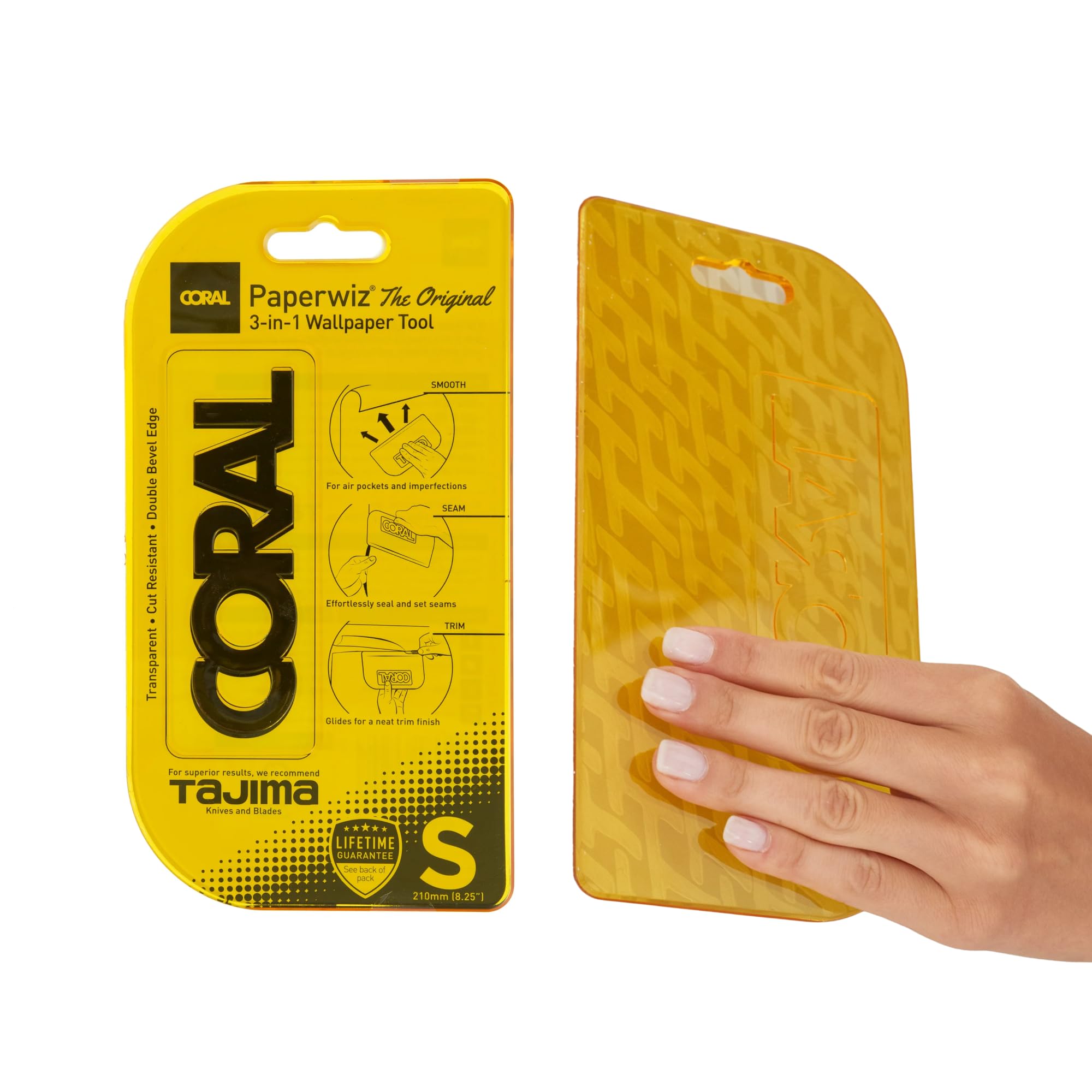CORAL 69500 Paperwiz 3-in-1 Wallpaper Tool, The Original, Yellow