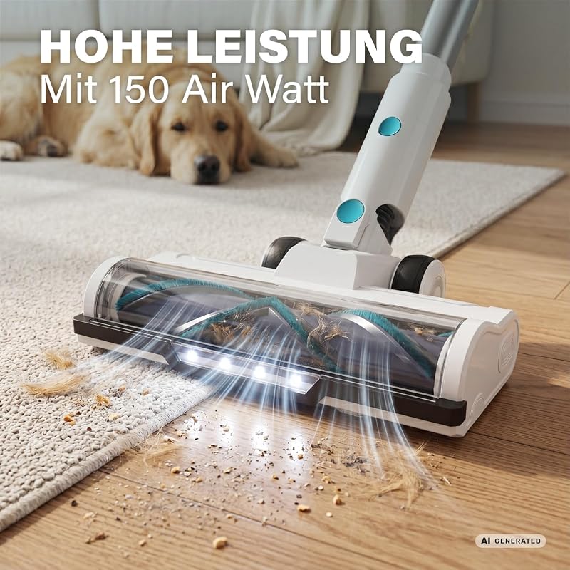 Akku staubsauger, 150 AirWatt, Bis zu 50 Minuten Laufzeit, 339520