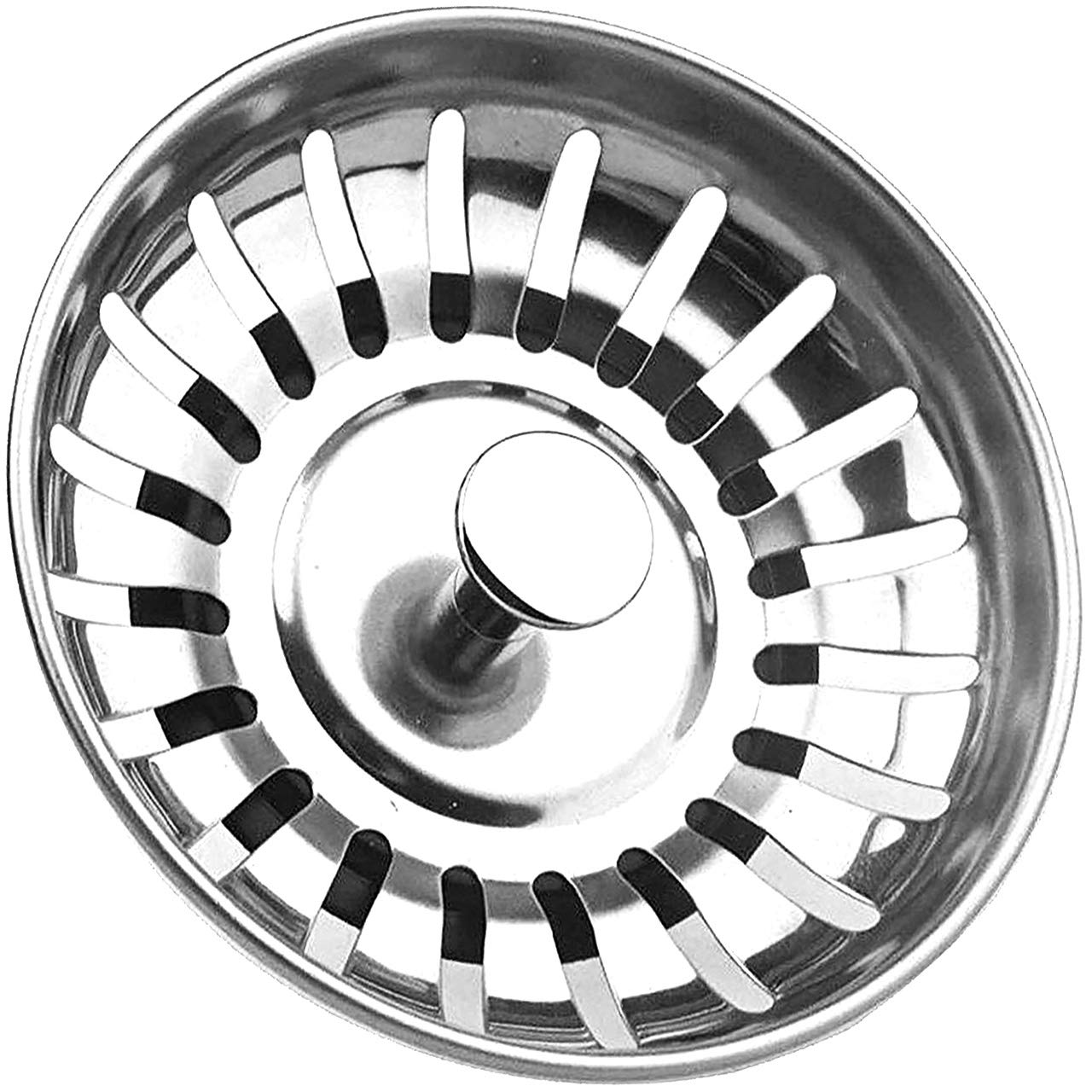 omario Kitchen Sink Strainer Plug Stainless Steel Thicken for Kitchen Sink, Hole Diameter 78mm 84mm (1, 78mm)