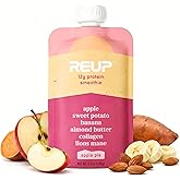 Reup Collagen Protein Smoothie - 12g Protein, 10g Collagen, Dairy Free, Ready to Drink - High Protein Snacks for Adults, Dairy Free Protein Shakes, Protein Pouches Adult, Smoothie Pouches - 8 Count