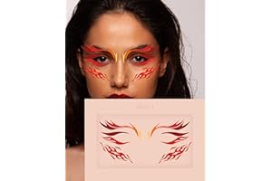 Flames Face Jewels Mercy London Costume Accessories Gems All In One Halloween Headpiece Stick On Fire Stickers
