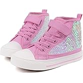 Toandon Kids Adorable Fashion High Top Casual Canvas Sneakers