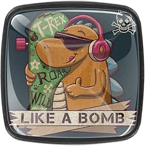 Paquete de 4 perillas de tocador, tiradores de cajón cuadrados con