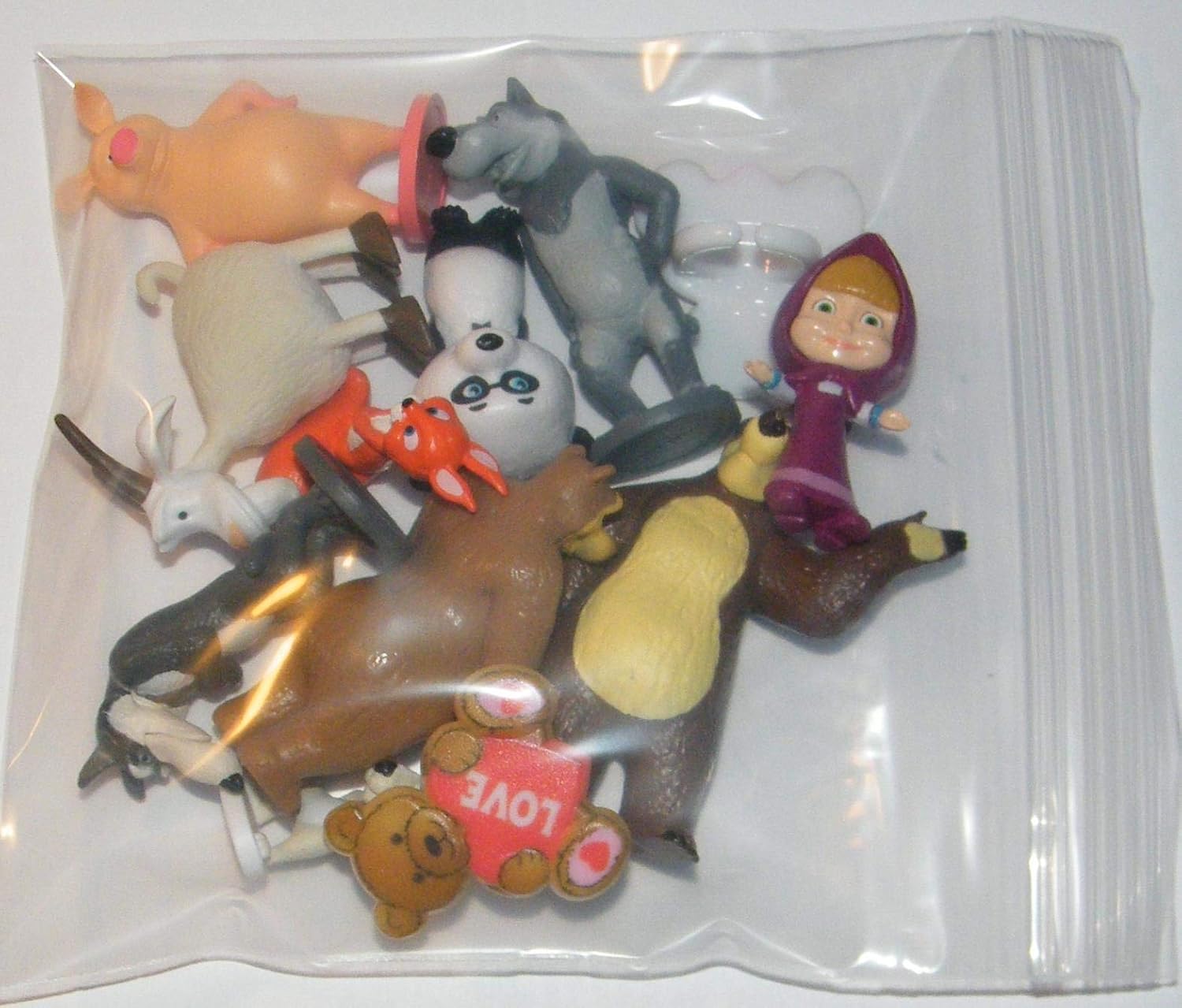 And Figures 10 With Set 12 Decorations Cupcake Toppers Cake Deluxe Bear The And Masha 2 More And Bear Lady Masha Panda Bear Wolf Silly Featuring Bearrings Fun Cake Toppers Cake Cupcake