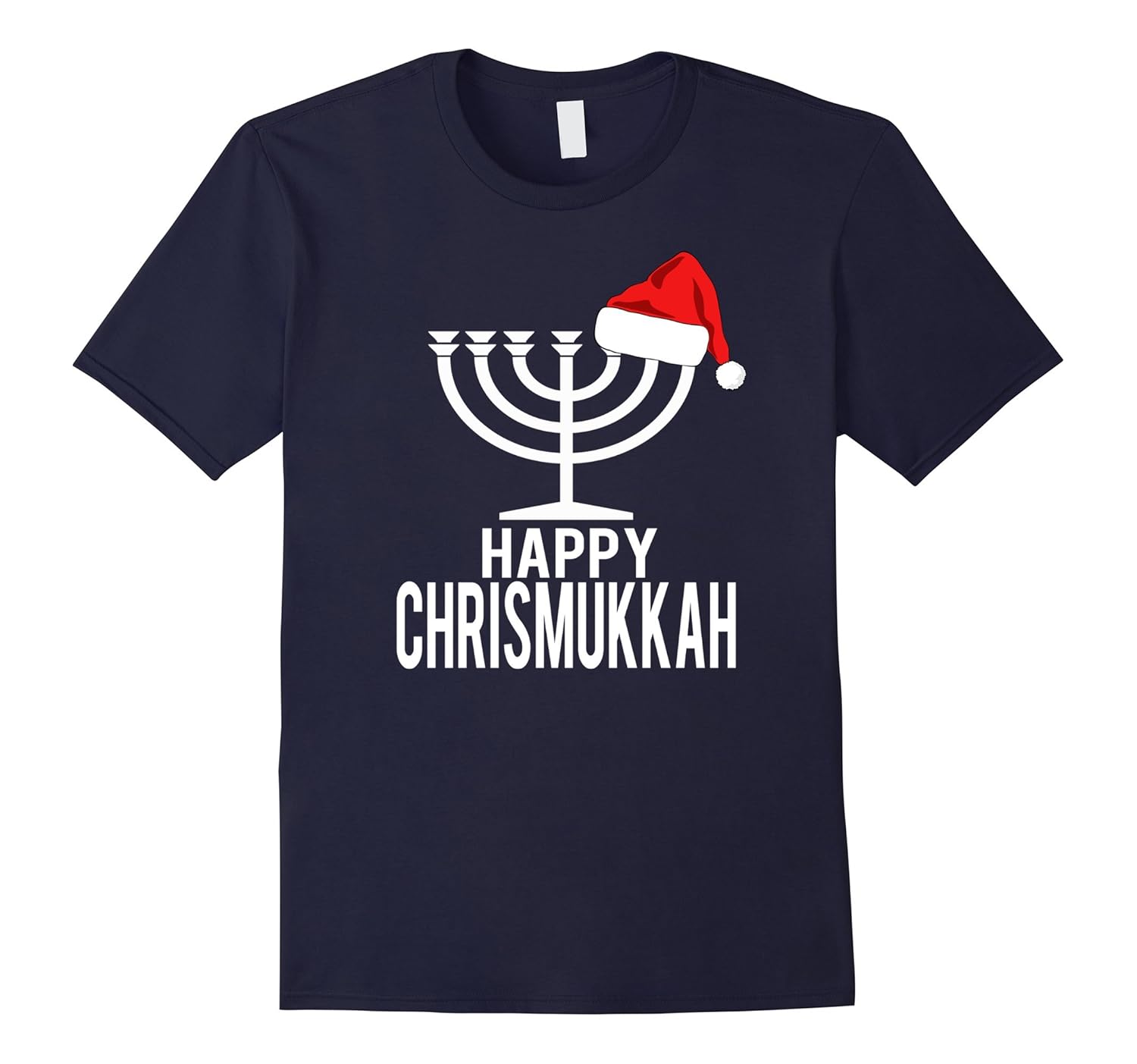 Happy Chrismukkah Funny Hanukkah and Christmas T-shirt-Rose