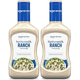 Amazon Grocery, Buttermilk Ranch Dressing, 16 Fl Oz,(Previously Happy Belly, Packaging May Vary) (Pack of 2)