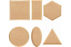 GeryVtee Ceramics Plate Forming Molds 6 Pcs Pottery Molds for Clay Handbuliding Plates Slump Mold for Pottery 6 Shapes Wooden Pottery Tools and Supplies (Mix)