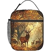 VANZEV Insulated Lunch Box for Women Men, Deer Lunch Box Reusable Portable Lunch Bag Cooler Tote Waterproof Lunch Container for Office Picnic Work Travel Hiking