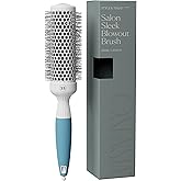 Professional Round Brush for Blow Drying - Small Ceramic Ionic Thermal Barrel Brush for Sleek, Precise Heat Styling and Salon Blowout - Lightweight Round Hair Brush (Barrel 1.3 inch, Bristle 2 Inch)
