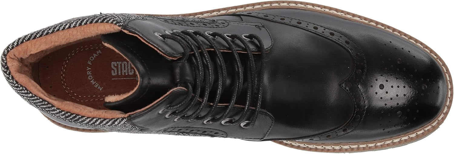stacy adams wingtip lace boots