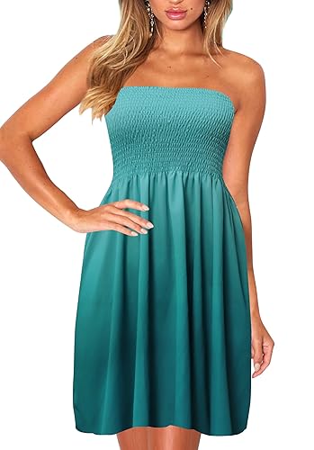 Zyyfly Womens Summer Beach Dresses Strapless Cover Ups Dress Tube Top  Sundresses in Dubai - UAE | Whizz Cover-Ups