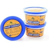 Pine River Cheese Spreads 3-Pack | (3) 8 oz Tubs | SHELF-STABLE Gourmet Wisconsin Pub Cheese Spread (Sharp Cheddar)