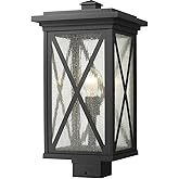 Z-Lite 1 Light Outdoor Post Mount Fixture 583PHBS-BK