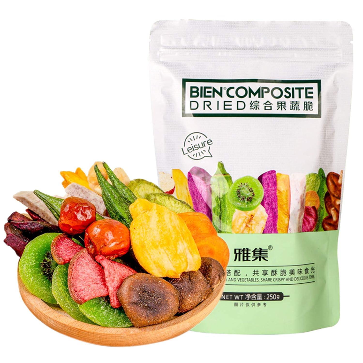 Vegetable Chips –12 Variety Veggie and Fruit Mixed Packs (8.8oz), Crunchy Banana and Sweet Potato Crispy Snacks, Fruit Chips, Freeze-Dried Nature's Green Healthy Food, for Vegan, Individual Bag