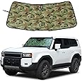 Windshield Sunshade Fit for Toyota Land Cruiser 250 Prado J250 LC250 2024+, Folding Car Sun Shade for Front Window, Auto Sun Protection Visors Blocks UV Rays and Keeps Vehicle Cool(Camouflage)