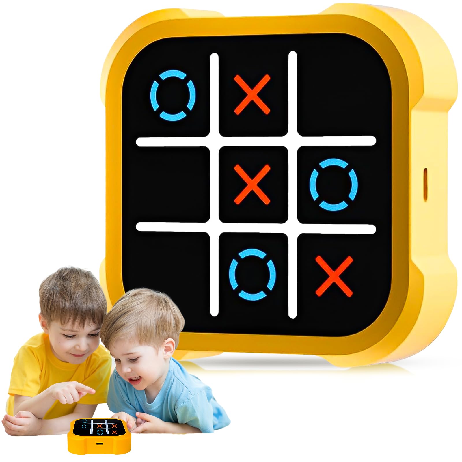 Tic Tac Toe Game, Noughts and Crosses Games, 3-in-1 Handheld Puzzle Games Console, Electronic Tic Tac Toe Bolt Game, Portable Travel Fidgets Toy For Kids and Adults