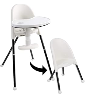 plain white high chair