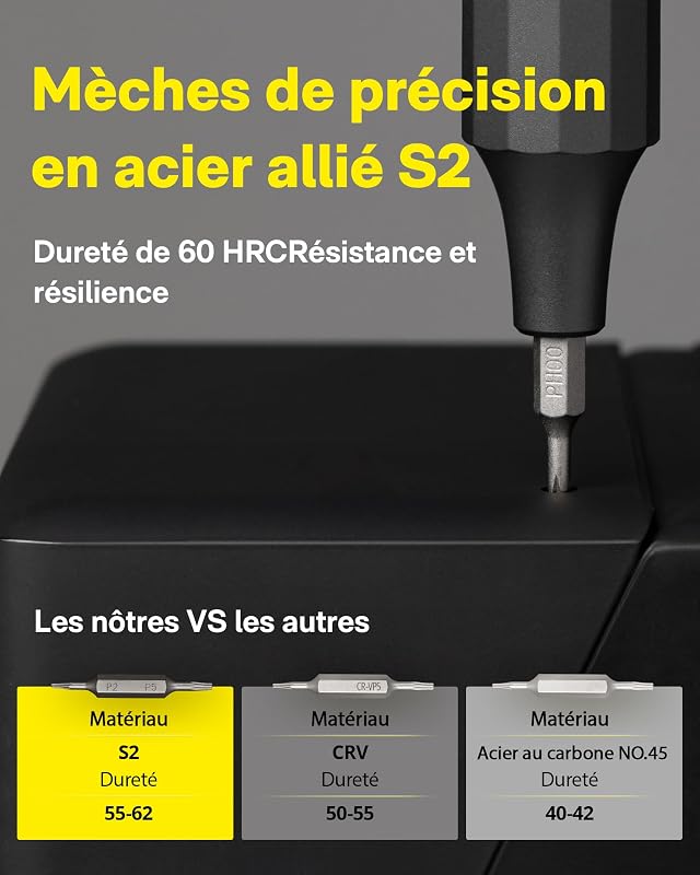 24 en 1 Kit de Tournevis de Précision,Manuel,Kit d'outils Mini