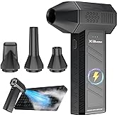 Compressed Air Duster, 180000RPM Electric Air Duster, Rechargeable Cordless Air Blower with 3-Gear Turbo Fan, Canned Air Alte