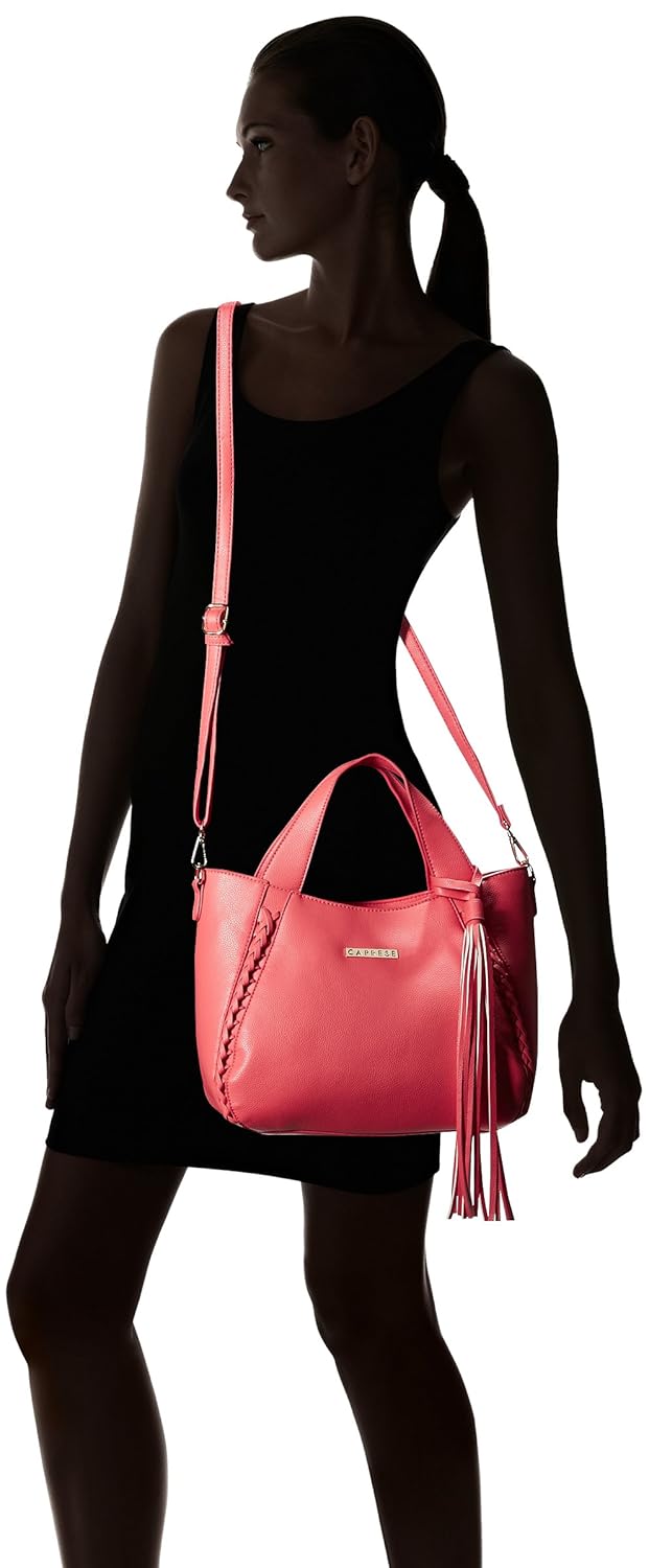 caprese women's satchel (pink)