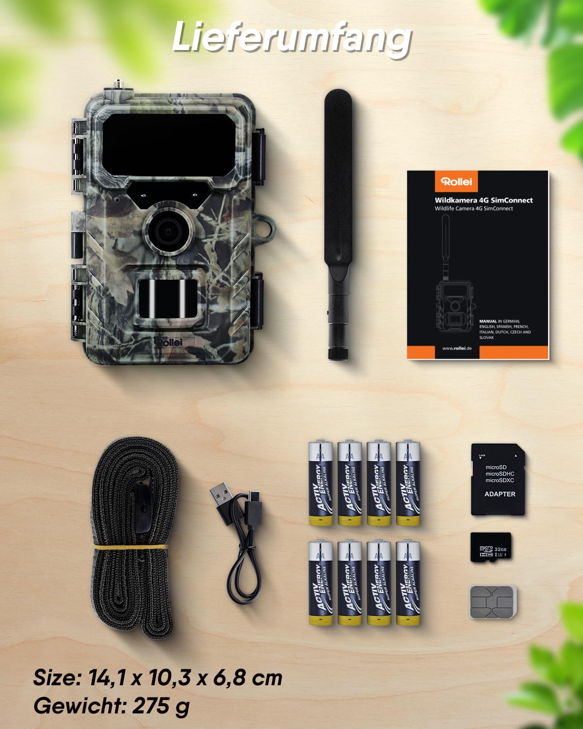 Rollei Wildkamera 4G SIMConnect 4K mit SIM Karte & Handyübertragung App 9