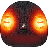 Heated Hat for Men Women,Long-Lasting Anti-Freeze Battery,Electric Winter Beanie