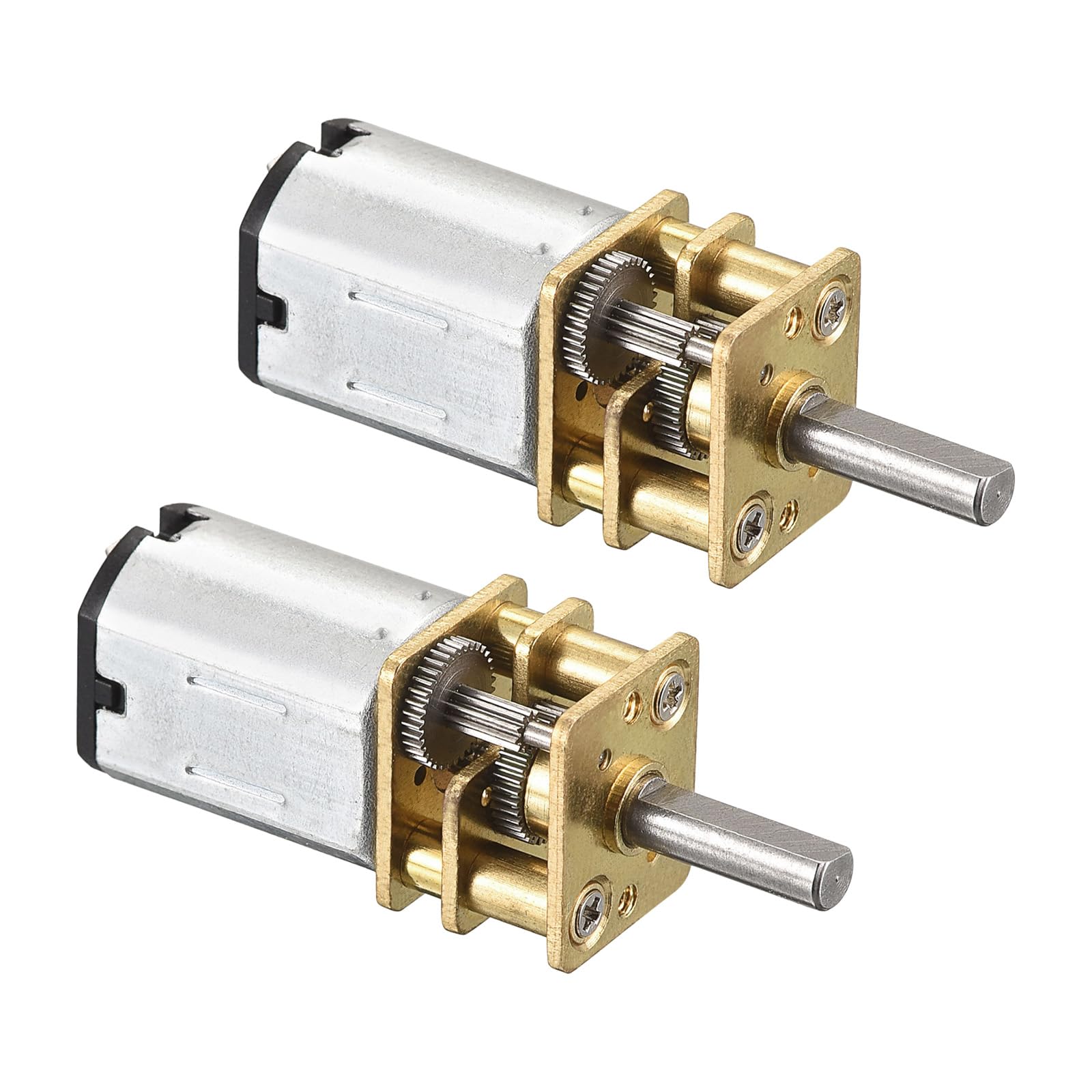 Rebower Micro Speed Reduction Gear Motor with Full Metal Gearbox [ for DIY RC Aircraft, Model Car ] - 600RPM / DC 3V / 2 Pcs