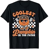 Coolest Pumpkin in The Patch Halloween Boys Girls Teens Kids T-Shirt