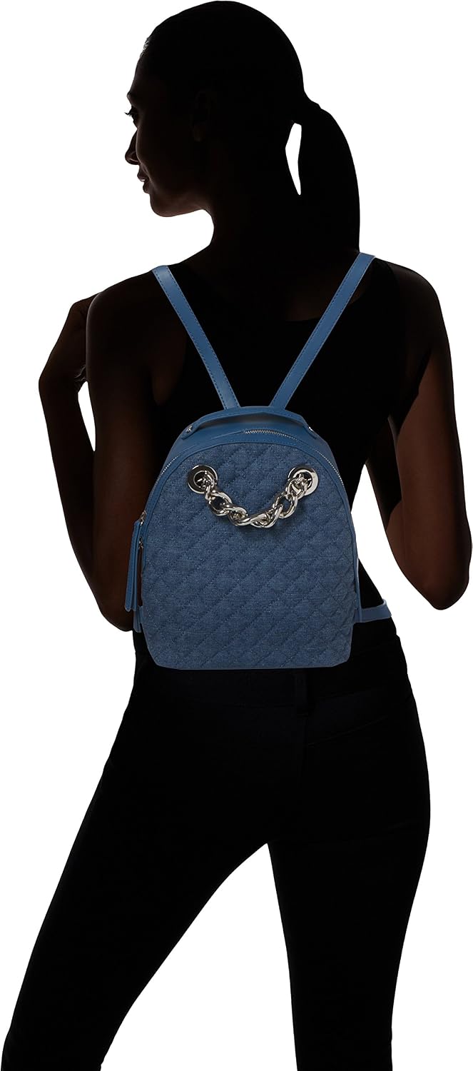 Fiorelli Women's Anouk Backpack Handbag, Blue (Denim Quilt), 12x27x22 cm (W x H x L) - Image 5