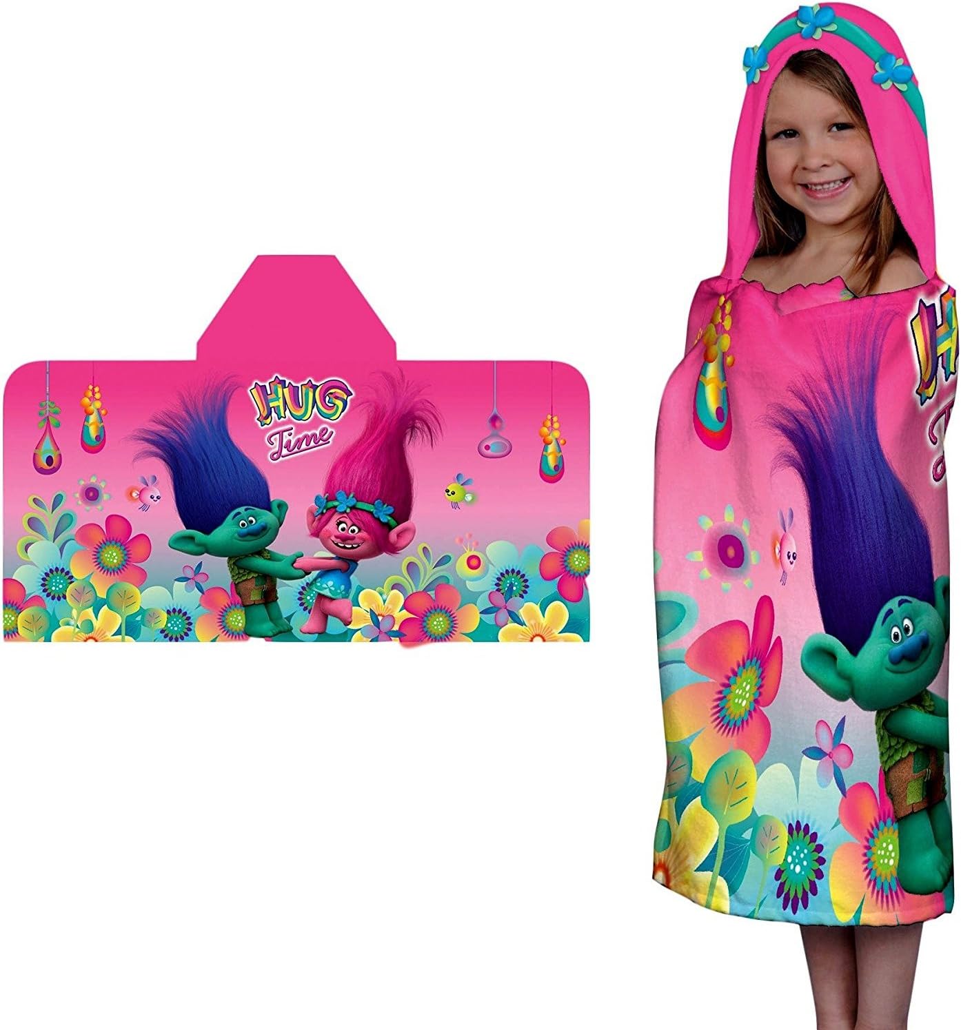 trolls hooded towel