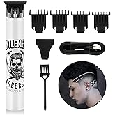 BESTBOMG Electric Clippers Barber Grooming Kit Rechargeable Cordless Close Cutting T-Blade Trimmer Hair Clippers for Men Zero Gapped Detail Beard Shaver