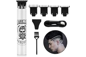 BESTBOMG Electric Clippers Barber Grooming Kit Rechargeable Cordless Close Cutting T-Blade Trimmer Hair Clippers for Men Zero Gapped Detail Beard Shaver